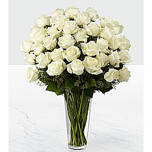 50 White Roses 