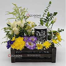 Dad - My Hero Flower Arrangement with Mug