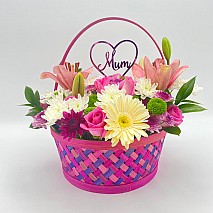 Mom's Pink Basket 