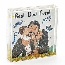 Best Dad Ever - Glitter Frame (10.5x10.5cm)