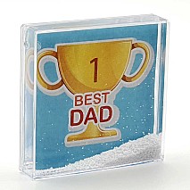 Best Dad - Glitter Frame (10.5x10.5cm)