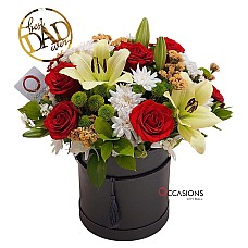 Best Dad Ever Flower Arrangement - Black