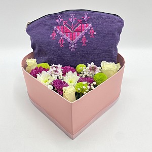 Embroidery Bag and Flowers Bundle from Khoyoot	
