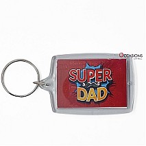 Super Mustache Dad Keychain