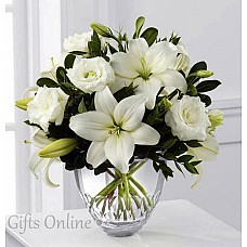 White Roses & Lily