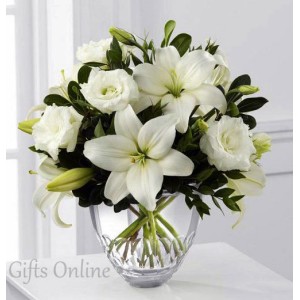 White Roses & Lily