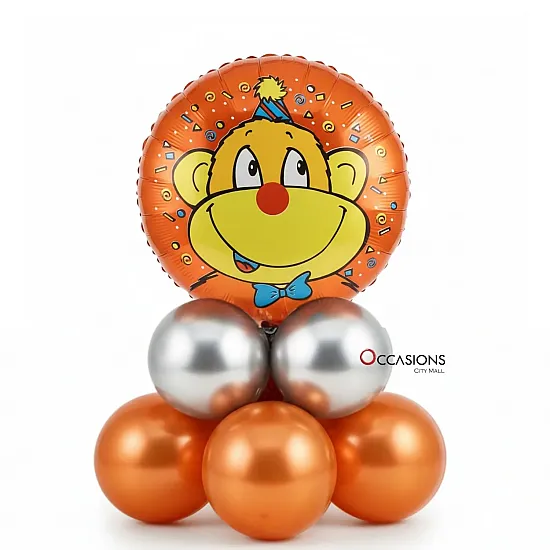 Monkey Birthday Balloons Centerpiece
