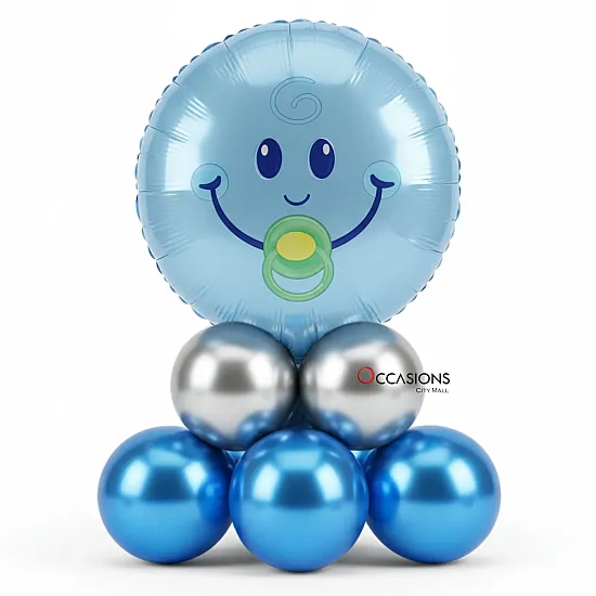 Baby Boy Balloons Centerpiece