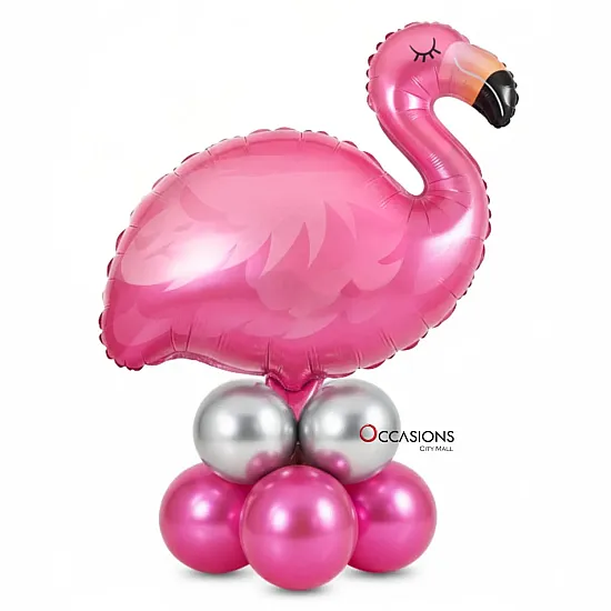Pink Flamingo Balloons Centerpiece