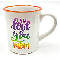 Love You Mom Colored Mug