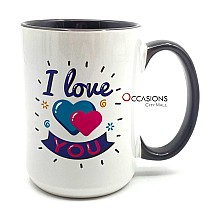 I Love You Hearts Mug