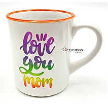Love You Mom Colored Mug