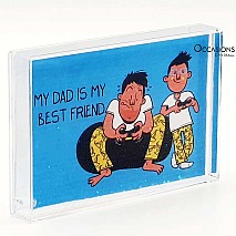 My Dad is My Best Friend - Glitter Frame (15.5x10.5cm)