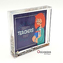 Happy Teacher's Day Frame - Glitter Frame (10.5 x 10.5 cm)
