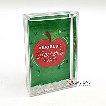World's Teacher's Day - Glitter Frame (9.5x6cm)