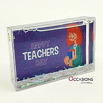 Happy Teacher's Day Frame - Glitter Frame (9.5x6cm)