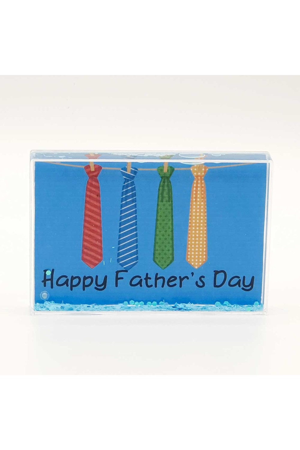 Happy Father's Day Tie - Glitter Frame