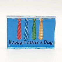 Happy Father's Day Tie - Glitter Frame