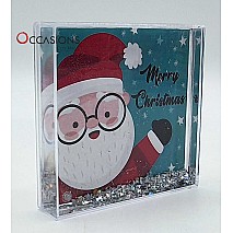 Merry Christmas - Glitter Frame (10.5x10.5cm)