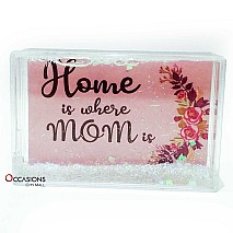 Home Is Where Mom Is - Glitter Frame (9.5x6cm)