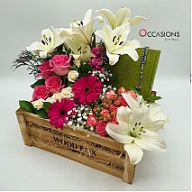 Quran and Flowers Arrangement -L- Green