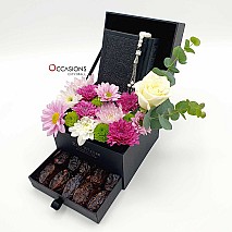 Quran with Dates Drawer Arrangement – Black