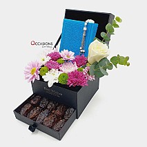 Quran with Dates Drawer Arrangement – Blue