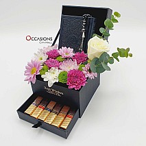 Quran With Merci Chocolate Drawer Arrangement – Black