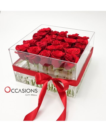 Acrylic Roses Box - 25 Rose