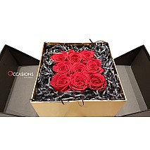 With Love Arrangement - Roses in Black Box