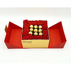 With Love - Red Roses and Ferrero -5