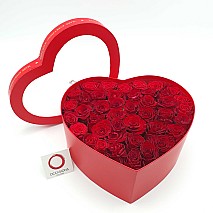 Red Heart Roses Box - L