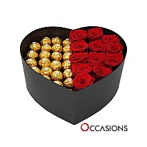 Roses heart with Ferrero -L