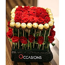 Roses - Ferrero Rocher Bouquet 