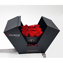 Surprise Roses Box - Black