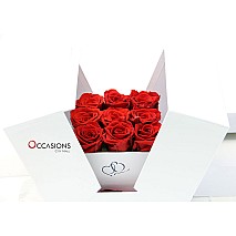 Surprise Roses Box - white