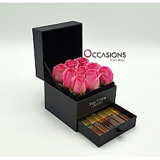 Chocolate Drawer Box - Pink - S