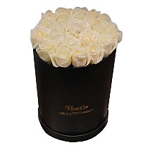 White Roses Cylinder Box