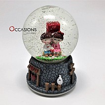 Lovers seat Snow Globe (with light)