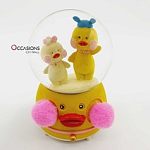 Double Duck Snow Globe (with light)