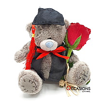 Graduation Teddy & Rose - 13 cm