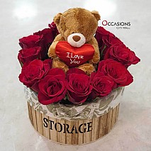 Teddy Love Basket