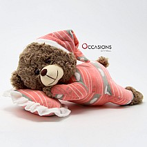 Sleeping Baby Teddy - Pink