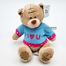 With Love Teddy - Blue shirt