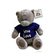 With Love Teddy - Blue shirt