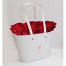 Roses White Basket