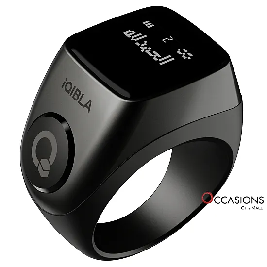 Jood 3 (Dark Gunmetal) - خاتم التسبيح الذكي