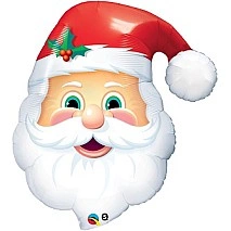Santa Face Balloon 81cm 