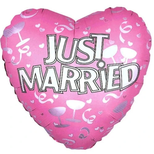 Just Married Balloon