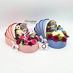 Baby girl Basket Flowers